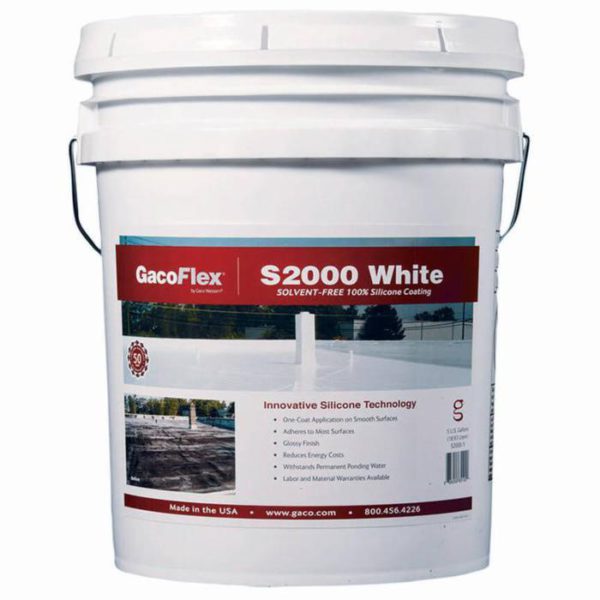 Gaco S2000 White Silicone Roof Coating #GW-S2000-5