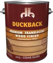 Duckback Premium Translucent Wood Finish - 7415 Cedar Gloss - Gallon 