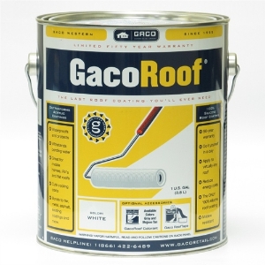 GacoRoof Roof Coating - White - 1 Gallon 
